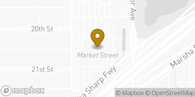 Map showing the location of Starbucks in Lubbock, TX 79407