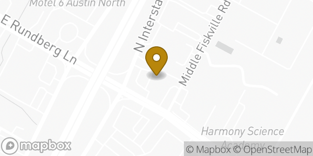 Map showing the location of Amazon Locker - Plymouth in Austin, TX 78753