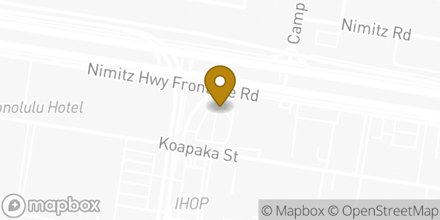 Map showing the location of McDonald's in Honolulu, HI 96819