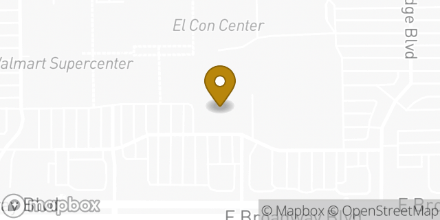 Map showing the location of Amazon Locker - Faha in Tucson, AZ 85716