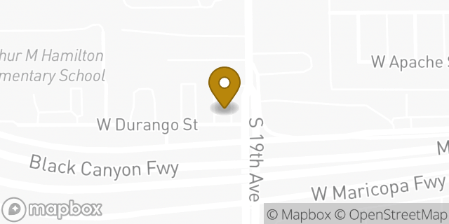 Map showing the location of Whataburger in Phoenix, AZ 85009