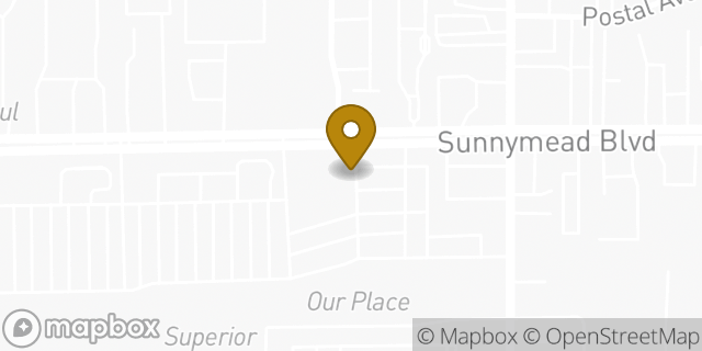 Map showing the location of OneMain Financial in Moreno Valley, CA 92553