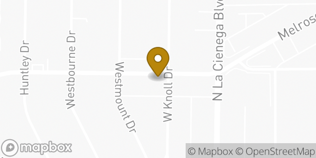 Map showing the location of Lululemon in West Hollywood, CA 90069