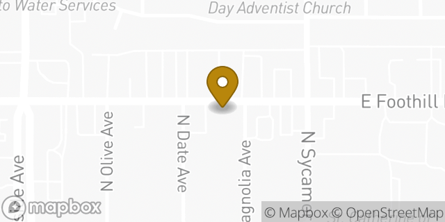 Map showing the location of Baskin Robbins in Rialto, CA 92376