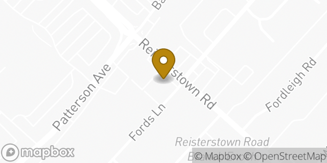 Map showing the location of Papa Johns in Baltimore, MD 21215