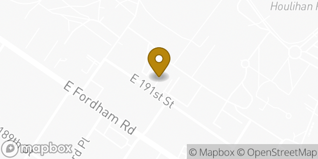 Map showing the location of Amazon Locker - Walsh Hall in Bronx, NY 10458