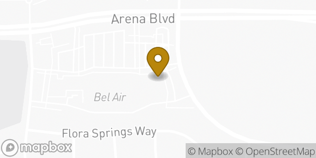 Map showing the location of Starbucks in Sacramento, CA 95834