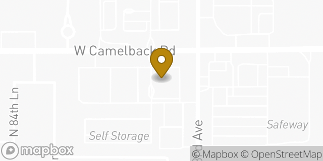 Map showing the location of ATM Walgreens in Phoenix, AZ