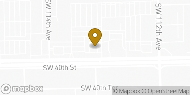 Map showing the location of McDonald's in Miami, FL 33165