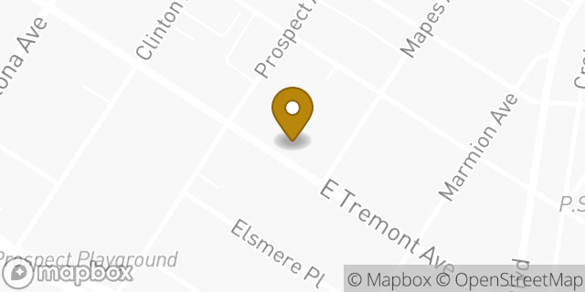Map showing the location of Kids Foot Locker in Bronx, NY 10460
