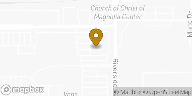 Map showing the location of Trader Joe's in Riverside, CA 92506