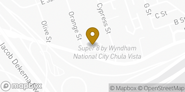 Map showing the location of Amazon Locker - Yerevan in National City, CA 91950