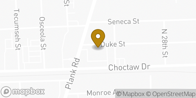 Map showing the location of CVS Pharmacy in Baton Rouge, LA 70805