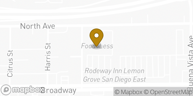 Map showing the location of Coinstar Kiosk in Lemon Grove, CA 91945