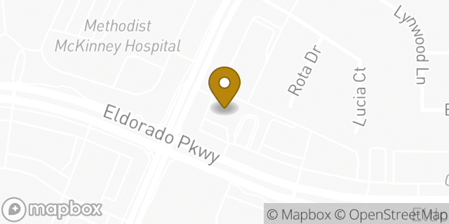 Map showing the location of Amazon Locker - Osceola in McKinney, TX 75070