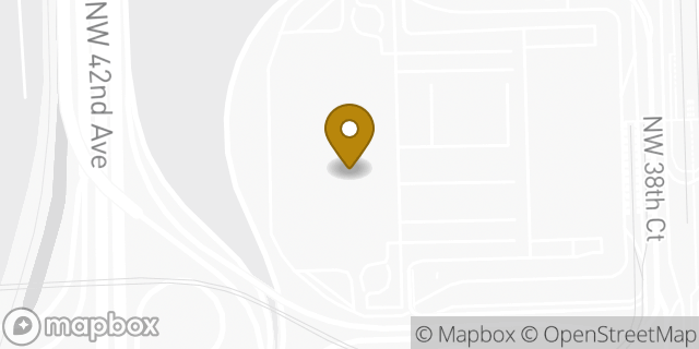 Map showing the location of Avis Car Rental in Miami, FL 33142