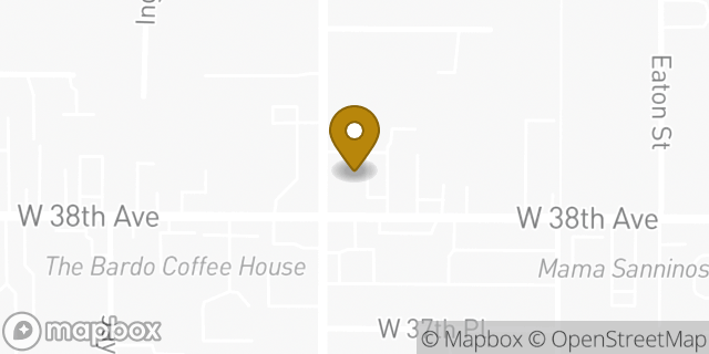 Map showing the location of 7-Eleven in Wheat Ridge, CO 80212