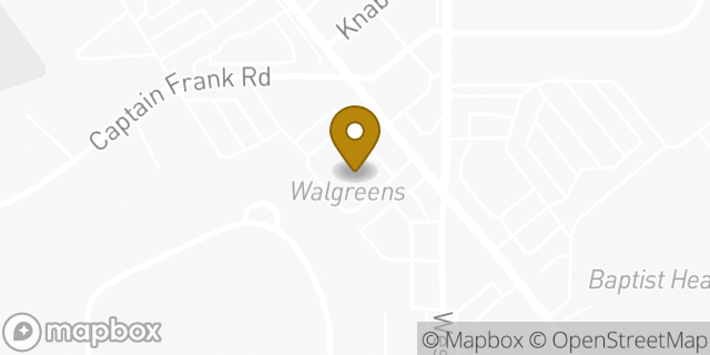 Map showing the location of ATM Walgreens in New Albany, IN