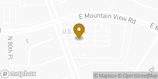 Map showing the location of Starbucks in Scottsdale, AZ 85258