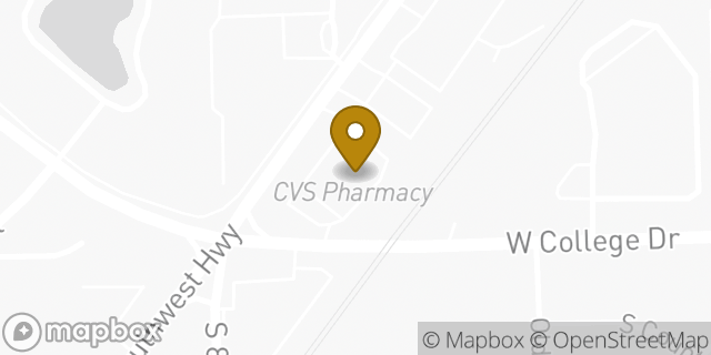 Map showing the location of ATM CVS in Palos Heights, IL