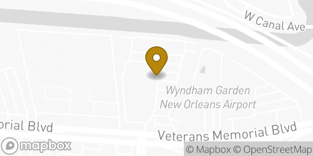 Map showing the location of TJ Maxx in Metairie, LA 70003