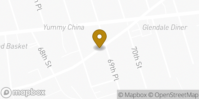 Map showing the location of Glendale - Redline Auto, Cooper Avenue in Glendale, NY 11385