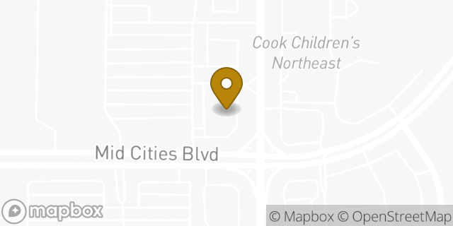 Map showing the location of Cvs in North Richland Hills, TX 76182