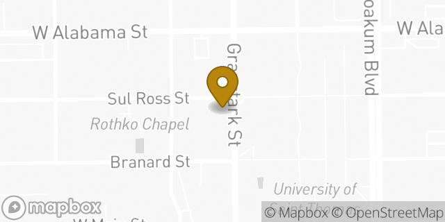 Map showing the location of Amazon Locker - Omaha in Houston, TX 77006