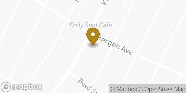 Map showing the location of Amazon Locker - Mimosa in Kearny, NJ 07032