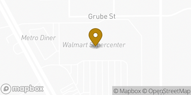 Map showing the location of Walmart in Indianapolis, IN 46227