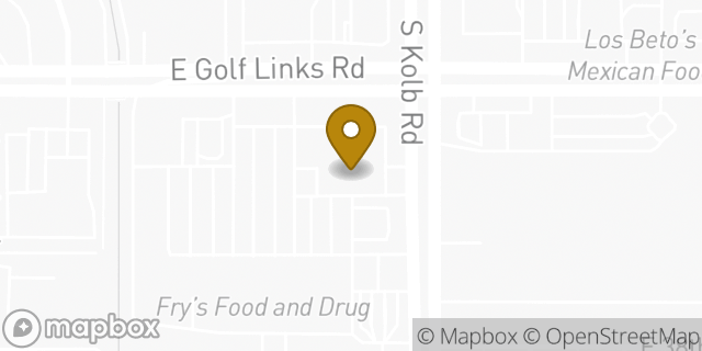 Map showing the location of Banner Urgent Care in Tucson, AZ 85730