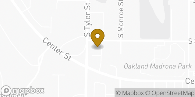 Map showing the location of 7-Eleven in Tacoma, WA 98409