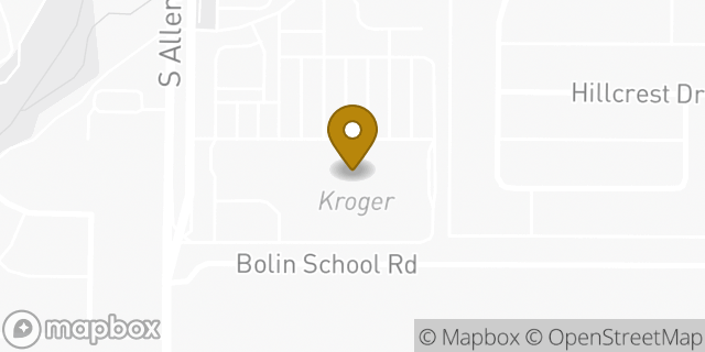 Map showing the location of ATM Kroger in Allen, TX 75002