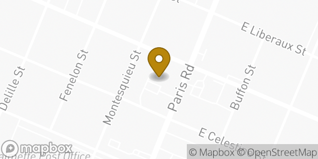 Map showing the location of Amazon Locker - Riad in Chalmette, LA 70043