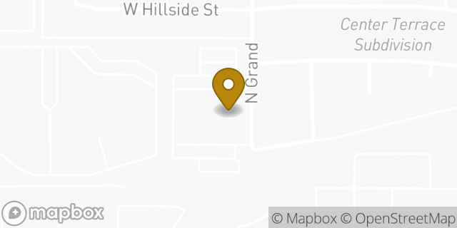 Map showing the location of The Church of Jesus Christ of Latter-day Saints in Mesa, AZ 85201