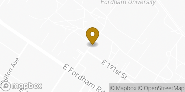 Map showing the location of Amazon Locker - Aquino in Bronx, NY 10458