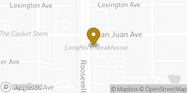 Map showing the location of LongHorn Steakhouse in Jacksonville, FL 32210