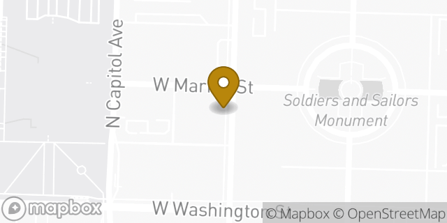 Map showing the location of TJ Maxx in Indianapolis, IN 46204