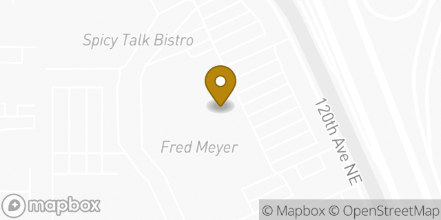 Map showing the location of Starbucks Coffee Company in Kirkland, WA 98034