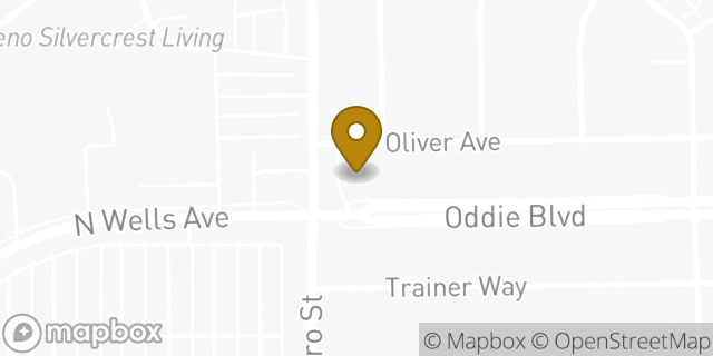 Map showing the location of Amazon Locker - Ritika in Reno, NV 89512