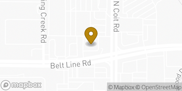 Map showing the location of CVS Pharmacy in Dallas, TX 75254