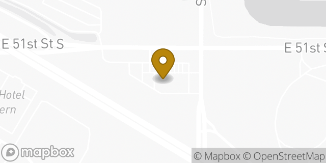 Map showing the location of Amazon Locker - Swim in Tulsa, OK 74146