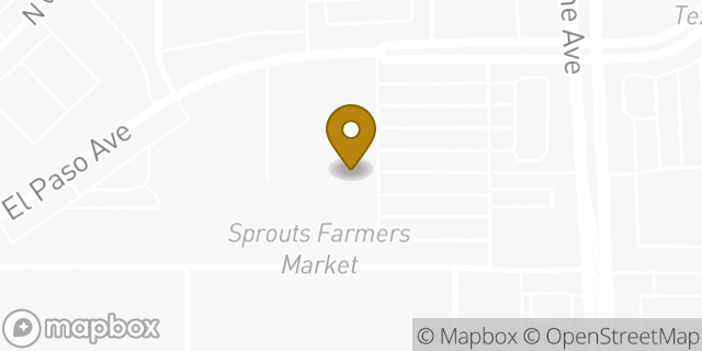 Map showing the location of Amazon Locker - Media in Fresno, CA 93720