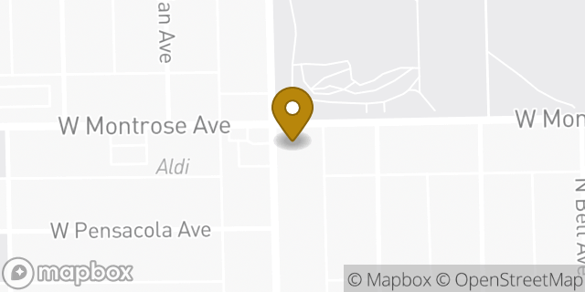 Map showing the location of American Legion Tattler Post 973 in Chicago, IL 60618