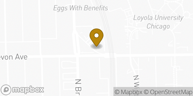 Map showing the location of Amazon Locker - Polkadot in Chicago, IL 60626