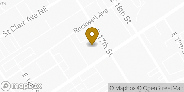 Map showing the location of American Legion in Cleveland, OH 44114