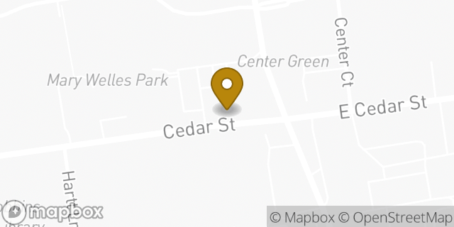Map showing the location of Starbucks in Newington, CT 06111