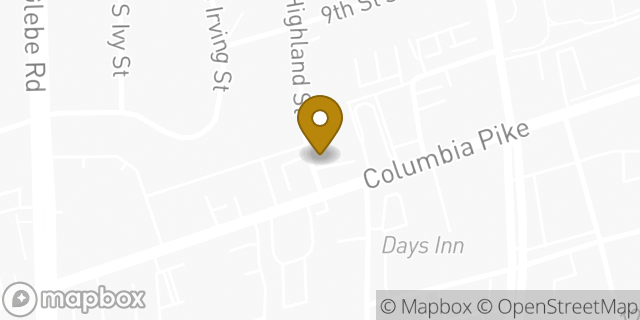 Map showing the location of Subway in Arlington, VA 22204