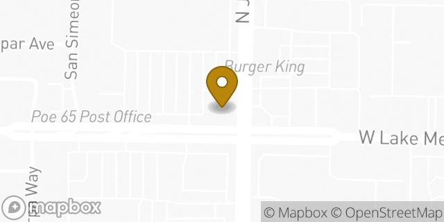 Map showing the location of Starbucks in Las Vegas, NV 89108