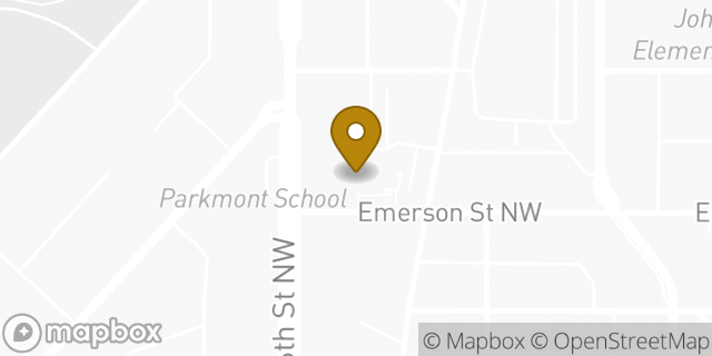 Map showing the location of The Church of Jesus Christ of Latter-day Saints in Washington, DC 20011